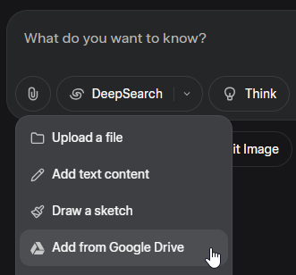 Grok Add from Google Drive
